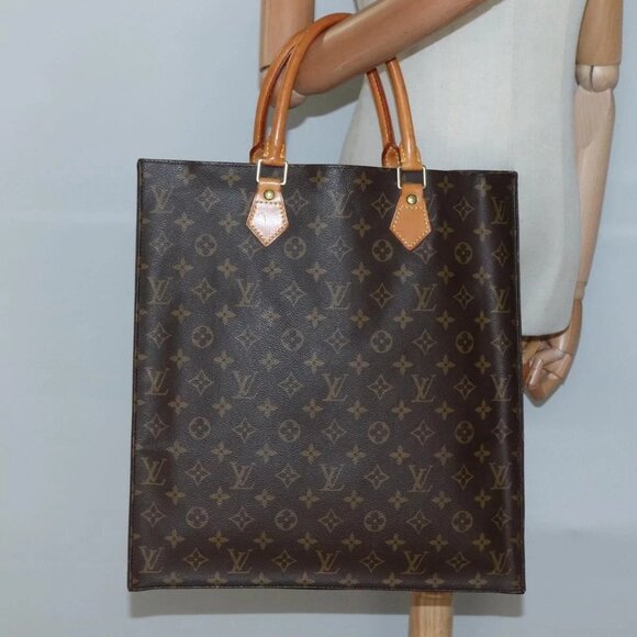 LOUIS VUITTON Monogram Sac Plat Hand Bag M51140 LV Auth 139486 - Picture 3 of 16